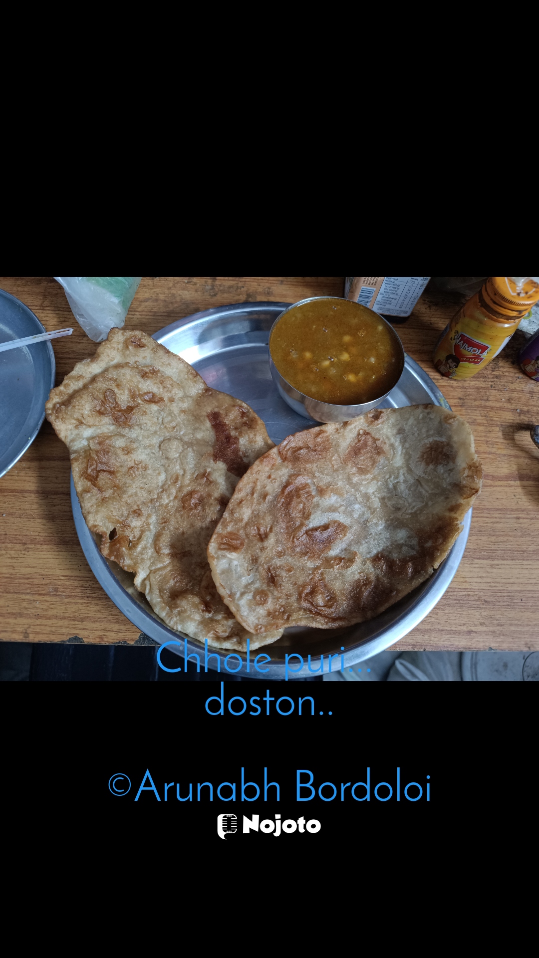 Chhole puri... 
doston..

©Arunabh Bordoloi Wah kitna hain... swadisht... #Food #foodie #foodiesofinstagram #FoodPhotography #foodforthought #foodpics #foodblog #FoodVlog #foodlover #foodonplate 
